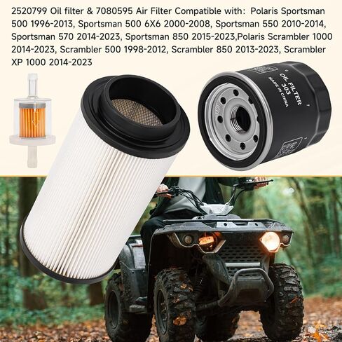 7080595 Air Filter 2520799 Oil Filter Kit for Polaris Sportsman 500 400 450 570 850 Scrambler 500 850 1000 Magnum 325 500 Trail Blazer 330 Trail Boss 325 330 Xpedition 425 325 ATP 500 in Kuwait