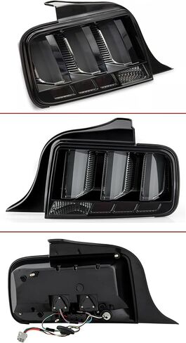 Taillights Rear Brake Lamp Set Compatible With 2005-2009 Ford Mustang Smoked Lens Tail Light Assembly, Driver and Passenger Side in Saudi Arabia