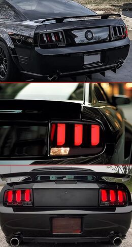 Taillights Rear Brake Lamp Set Compatible With 2005-2009 Ford Mustang Smoked Lens Tail Light Assembly, Driver and Passenger Side in Saudi Arabia