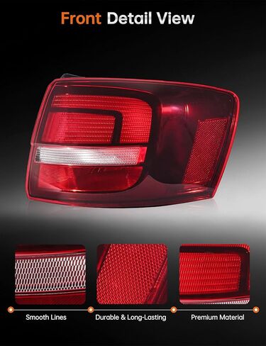 Left Driver Side Rear Tail Light for 2015 2016 2017 2018 VW Volkswagen Jetta, Taillights Brake Lamp, with LED Turn Signal, W/O Bulb, 5C6945095G in Saudi Arabia
