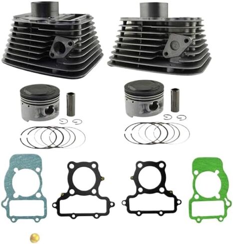 Cylinder Set Piston Rings Base Gasket Kit 49mm Front Rear Assembly Compatible With XV250 Virago in Saudi Arabia