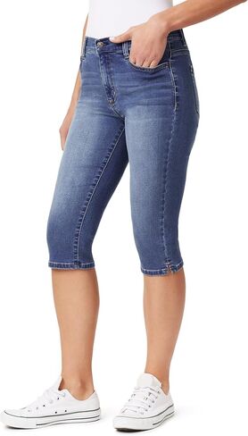 WallFlower Women's Irresistible 17" Skinny Capri High-Rise Insta Soft Juniors Jeans in Saudi Arabia