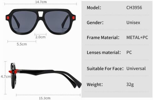 Green Sunglasses For Women Men Sun Glasses Shades UV400 Eyeglasses in Saudi Arabia
