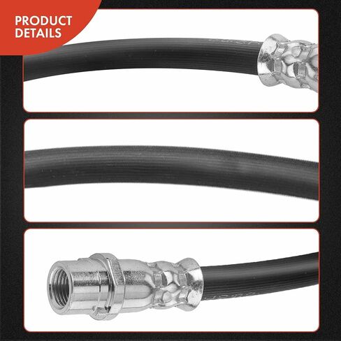 A-Premium Brake Hydraulic Hose Compatible with Audi and Volkswagen Models - Passat 1999-2005, A6 Quattro 1998-2004, S6 2002-2003 - Replace# 4B0611775C(Pack of 2) in Saudi Arabia