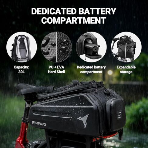 حقيبة آمنة لبطارية الدراجة الإلكترونية من Himiway، حقيبة آمنة من الليبو مقاومة للحريق، تخزين بطارية ليثيوم وحقيبة مقاومة للانفجار (20.47 × 5.5 × 5.9 بوصة) in Kuwait