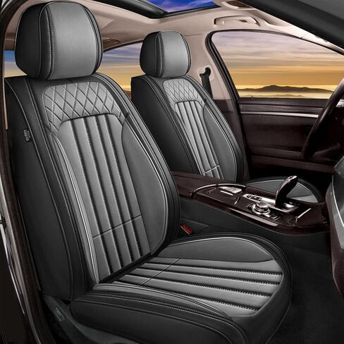 Full Set Seat Covers Fit for Kia Sorento 7 Seater:2008-2020 Premium Faux Leather Car Seat Cushion Waterproof Automotive Seat Covers & Accessories(Black) in Saudi Arabia