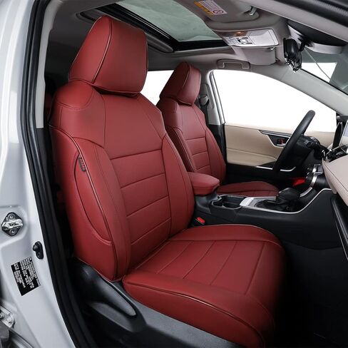 أغطية مقاعد EKR Fusion مناسبة خصيصًا لسيارة Ford Fusion/Energi/Hybrid SE/S/SEL 2013 2014 2015 2016 2017 2018 2019 2020، أغطية مقاعد السيارة لسيارات الدفع الرباعي مجموعة كاملة من الجلد (أسود) in Saudi Arabia
