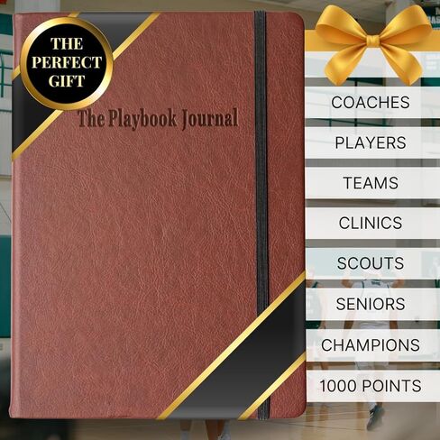 كتاب اللعب لتدريب كرة السلة من The Playbook Journal، مخطط كرة السلة، شكرًا لك هدايا كرة السلة للرجال والنساء، هدية تقدير المدرب، هدايا مدرب كرة السلة للرجال والنساء، هدايا كرة السلة الليلية للكبار للأولاد والبنات، هدايا تقدير مدرب PE in Kuwait