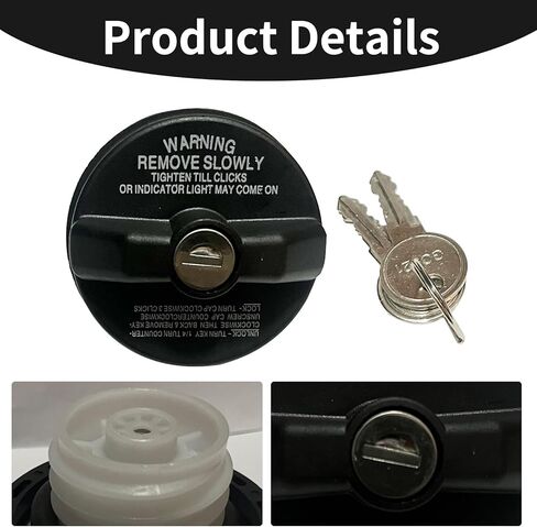 1 Pcs Black Locking Gas Cap, Fuel Tank Locks Replace, Compatible With Tacoma、 Tundra、 Camaro, 4runner, Fj Cruiser, Replace 10504,77300-47020 in Kuwait