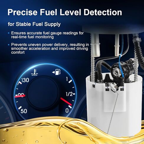 Electric Fuel Pump Assembly Compatible with Chevy Tahoe Cadillac Escalade GMC Yukon 2004 2005 2006 2007 4.8L 5.3L 6.0L V8, Replace E3581M FG0808 P76262M in Saudi Arabia