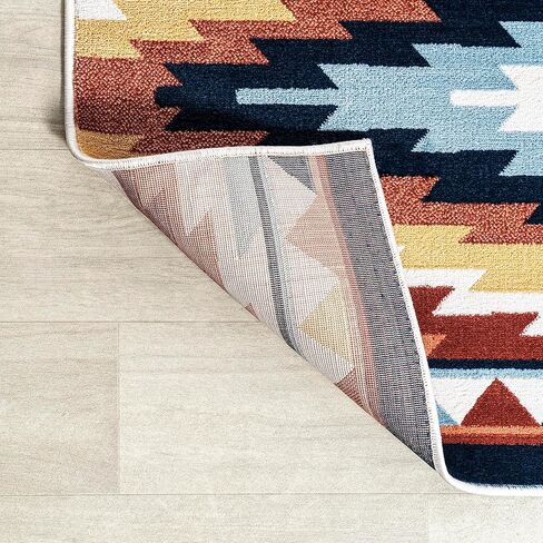 JONATHAN Y Diamond Kilim Yellow/Red/Blue Runner Rug 2X8 ft, Konya Geometric for Living Room, Bedroom, Kitchen, Office, Easy-Cleaning, High Traffic, Pet-Friendly, Non-Shedding SWC101A-28 in Saudi Arabia