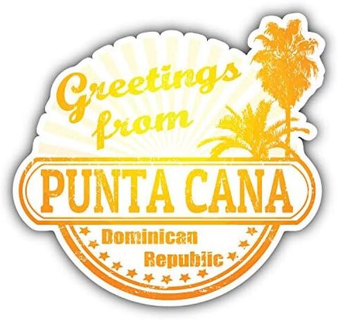 Punta Cana Dominican Republic Greetings Label Round Spinning Stainless Steel Metal Key Chain Keychain Ring Double Sided Deisgn in Saudi Arabia