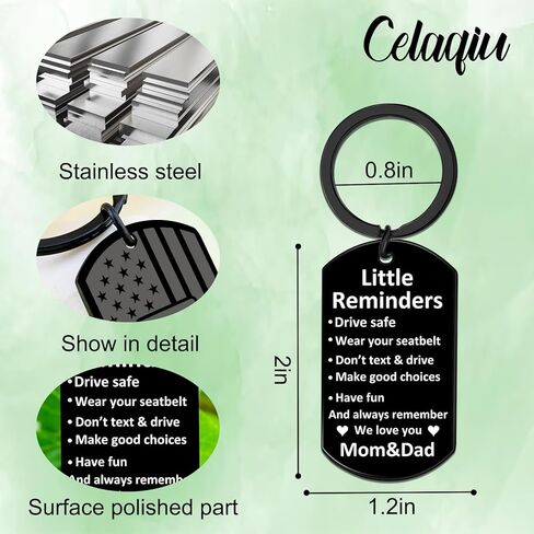 Drive Safe Keychain New Driver Gifts For Son Teen Boys Unique 16 18 21 Birthday Gifts For Him Christmas Graduation Little Reminders Stuff in Kuwait