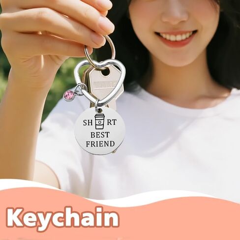 أفضل صديق سلاسل المفاتيح القلب للنساء الفتيات Bestie الأخت عيد الميلاد هدية عيد ميلاد لصديق هدايا الصداقة للمراهقات الفتيات قصيرة وطويلة أفضل الأصدقاء سلاسل المفاتيح 2PCS in Kuwait
