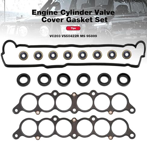 مجموعة حشيات غطاء صمام أسطوانة المحرك VC203 VS50422R MS 95899 لاستبدال Toyota 4Runner 3.4L 1996-2002 T100 3.4L 1995-1998 Tacoma 3.4L 1995-2004 Tundra 3.4L 2000-2004 in Saudi Arabia