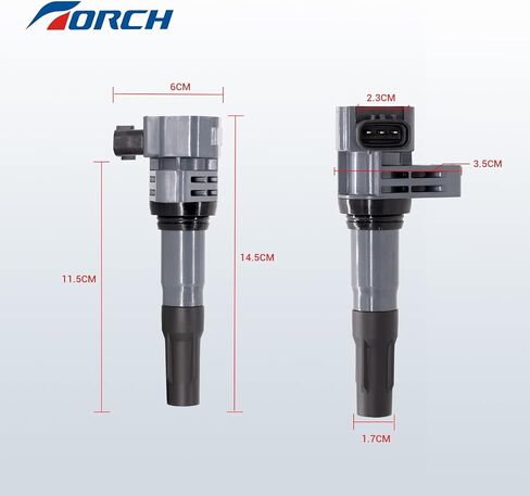 مجموعة TORCH مكونة من 4 ملفات إشعال متوافقة مع BYD F3/Qin/G3/L3/T3-2005 2019 2011 2017 لاستبدال FK044412305 473QE3705100 in Saudi Arabia
