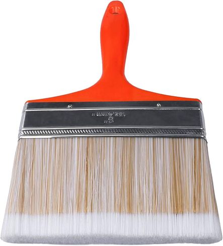 6 Inch Large Flat Paint Brush, Wide Wall & Artist Paintbrush for Gesso, Varnishes, Acrylic, Watercolor, Wood, Quick Decking, Fence, Wall, Furniture Painting in Saudi Arabia