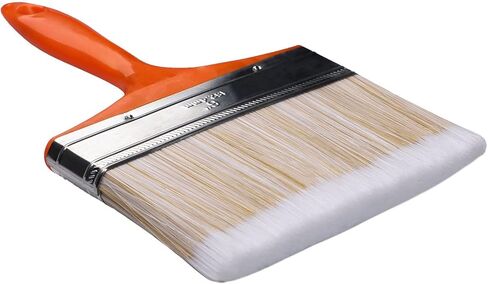 6 Inch Large Flat Paint Brush, Wide Wall & Artist Paintbrush for Gesso, Varnishes, Acrylic, Watercolor, Wood, Quick Decking, Fence, Wall, Furniture Painting in Saudi Arabia