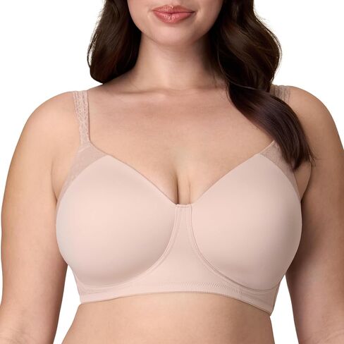 Playtex Women's Wireless Bra, Plus-Size T-Shirt Bras Available, Full Coverage, Moisture-Wicking, 4750 in Saudi Arabia