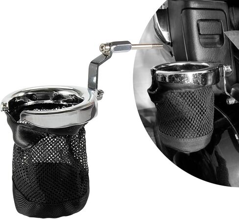 حامل أكواب مشروبات الركاب الخلفي PSLER لـ Goldwing GL1800 2001-2017 F6B 2013-2017 (كروم) in Saudi Arabia