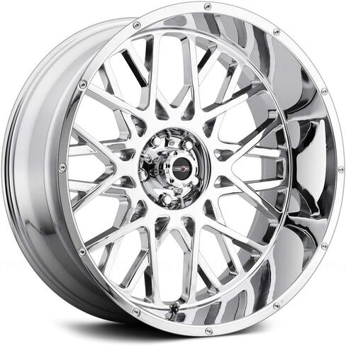 Vision 412 Rocker 24x12 5x5" -51mm Chrome Wheel Rim 24" Inch in Saudi Arabia