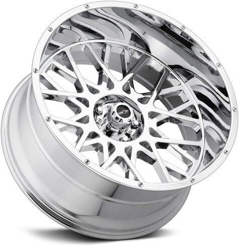 Vision 412 Rocker 24x12 5x5" -51mm Chrome Wheel Rim 24" Inch in Saudi Arabia