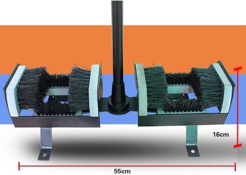 COYEUX Double Sided Shoe Scraper Brush, Boot Scraper Tool, with Handle, Effective Mud Remover, for Front Door Entrance, Farmhouse Garden Outdoor in Kuwait