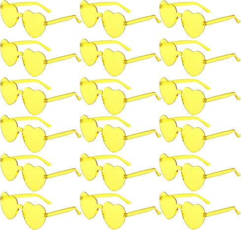 14/16/18 زوجًا من النظارات الشمسية على شكل قلب بلون الحلوى بدون إطار نظارات قلب ممتعة للنساء هدايا الحفلات in Kuwait