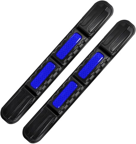 YoRise 2PCS Car Bumper Guard Strip, Anti-Collision Anti-Scratch Car Bumper Protector Trim with Reflective Patch, Foldable Door Edge Guard for Most Cars (Blue) in Saudi Arabia