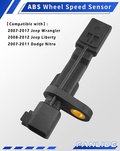 Rear Left or Right ABS Wheel Speed Sensor Compatible with 2007-2017 Jeep Wrangler, 2008-2012 Jeep Liberty, 2007-2011 Dodge Nitro, Replace# ALS1932 AB2048 SS20859 52125003AB 695179 in Saudi Arabia