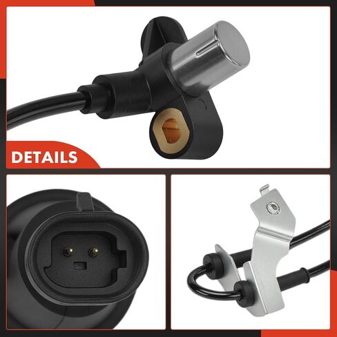 A-Premium 2PCS Front ABS Wheel Speed Sensor Compatible with Dodge, Chrysler, Plymouth Models - Grand Caravan/Town & Country/Grand Voyager/Voyager 1996-2000, Caravan 1996-1999 in Saudi Arabia