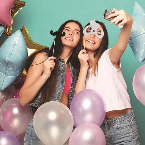 21 قطعة من دعامات كشك صور الهالوين لمستلزمات الحفلات - إكسسوارات مثالية لصور السيلفي للهالوين لالتقاط الصور، ودعائم صور أزياء مخيفة للخدعة أو الحلوى والهدايا in Kuwait