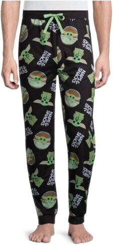 بنطال Star Wars Baby Yoda Mens Jogger Lounge (صغير (28-30)) أسود in Kuwait