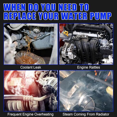 11517632426 Electric Engine Water Pump with Bolts, For BMW E60 E61 E82 E88 E90 F01 135i 335i 335is 335xi 535xi 135is 640i 535i 740i 740Li X1 X3 X4 X5 X6 Z4 3.0L, Replace: A2C59514607, 11517586929 in Kuwait