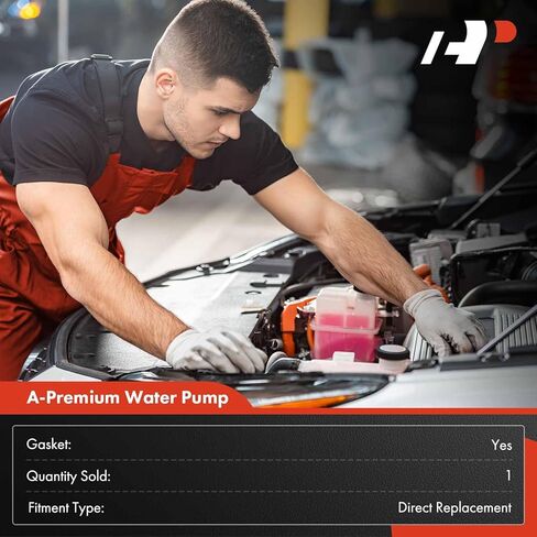 مضخة مياه للمحرك A-Premium مع حشية متوافقة مع سيارة Chevy GMC - C4500/5500 Kodiak 2003-2005، Silverado 2500HD/3500 2001-2005، Sierra 2500HD/3500 2001-2005، V8 6.6L Turbo Diesel in Saudi Arabia