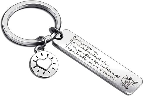 Fox Keychain - Friendship Gift for Best Friend & Couple & Husband & BFF, Fox Lover Jewelry With Tv Show Quote - Stainless Steel Keepsake in Kuwait