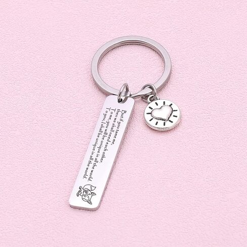 Fox Keychain - Friendship Gift for Best Friend & Couple & Husband & BFF, Fox Lover Jewelry With Tv Show Quote - Stainless Steel Keepsake in Kuwait