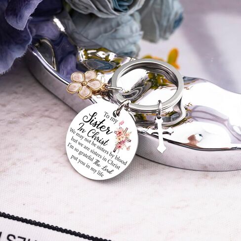 Sister In Christ Gifts for Women Christian Keychain Secret Sister Gifts for Woman Soul Sisters Christian Friendship Gift for Women Friends Gift for Soul Sisters in Kuwait