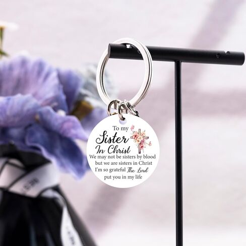 Sister In Christ Gifts for Women Christian Keychain Secret Sister Gifts for Woman Soul Sisters Christian Friendship Gift for Women Friends Gift for Soul Sisters in Kuwait