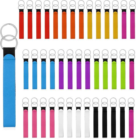 40 Pcs Wristlet Strap Keychain, Lanyard Hand Keychain, Wrist Phone Lanyards Bulk for Women Men, Key Chain Holder with Key Rings for Car Keys Wallet Bag Holder, 10 Colors in Saudi Arabia
