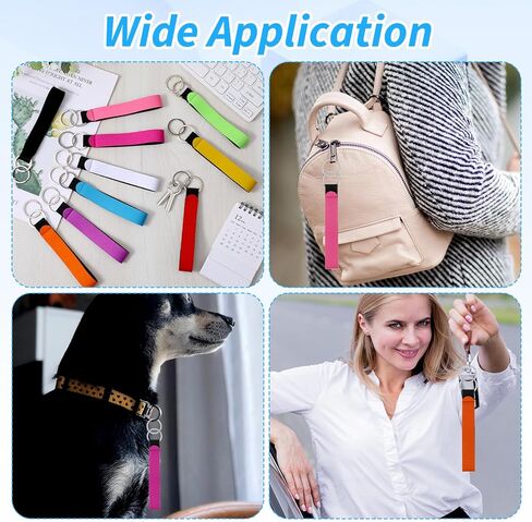40 Pcs Wristlet Strap Keychain, Lanyard Hand Keychain, Wrist Phone Lanyards Bulk for Women Men, Key Chain Holder with Key Rings for Car Keys Wallet Bag Holder, 10 Colors in Saudi Arabia