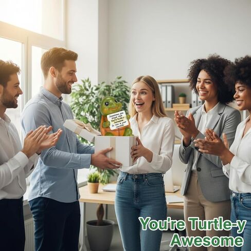 Lyeasw Inspirational Turtle Gifts for Women Men, Positive Turtles Birthday Mothers Day Motivational Gifts for Teachers Coworker Turtle Lovers, Small Turtle Figurines for Home Office Desk Decor in Kuwait