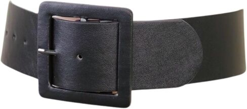 Women Suit Fashion Look Belt High Waist Hip Big Square Buckle Size M L Black Color z230 in Saudi Arabia