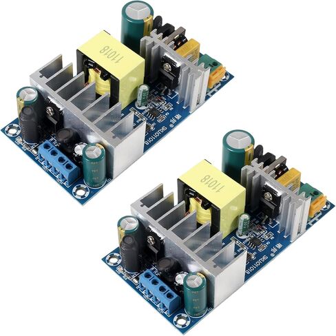 2PCS AC to DC Isolated Power Supply Module DC 24V 4A 5V 1A Dual Output Power AC 120V (90-265V) 50-60Hz to 24V 5V 120W Max Industrial Power Module in Saudi Arabia