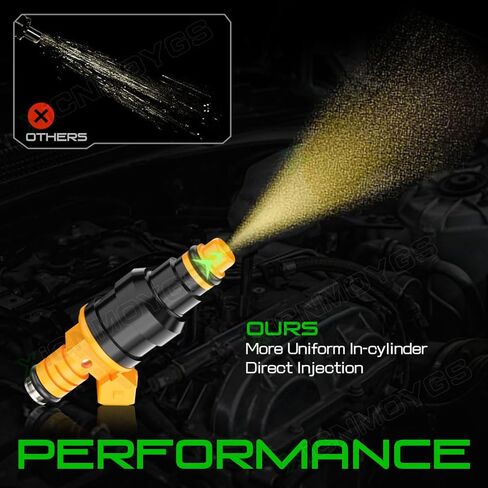 0280150943 Fuel Injectors Replaces 0280150718 0280150939 0280150909 822-11111, Compatible for Ford, Lincoln, Mercury, Mustang Vehicles | 4.6L 5.0L 5.4L 5.8L | E150, E250, E350, F150, F250, F350, 8PCS in Kuwait