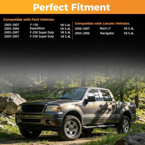 8 قطع من محاقن الوقود ذات 12 فتحة متوافقة مع Ford F-150 F-250/F-350 Super Duty 2005 2006 2007، Expedition 2005-2006 وLincoln Navigator 2005-2006، Mark LT 2006-2007، 5.4L، OE# 800-1794N in Kuwait