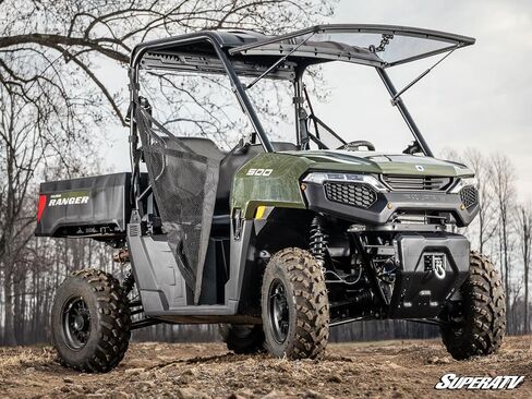 SuperATV Scratch-Resistant Flip Windshield Compatible With Polaris Ranger 500 (2026+) in Saudi Arabia