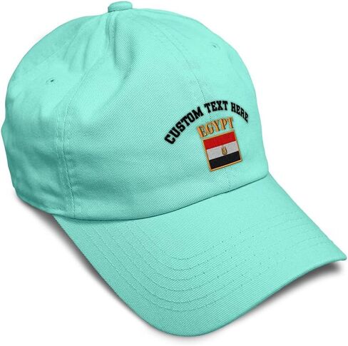 Speedy Pros Soft Baseball Hat Embroidered Dad Hat Egypt Flag Embroidery Men & Ladies Baseball Cap Cotton in Saudi Arabia