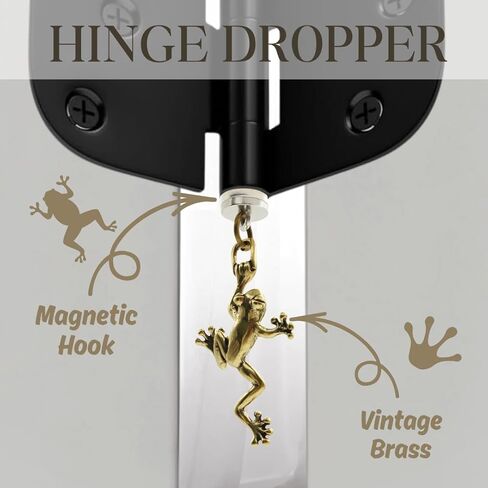 Brass Frog Hinge Head Home Decoration - Magnetic Hinge Dropper Hanging Frog - Door Hinge Heads Figurine Set of 3 in Saudi Arabia
