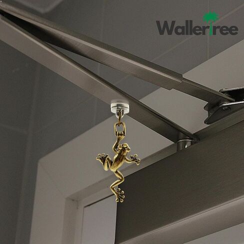 Brass Frog Hinge Head Home Decoration - Magnetic Hinge Dropper Hanging Frog - Door Hinge Heads Figurine Set of 3 in Saudi Arabia